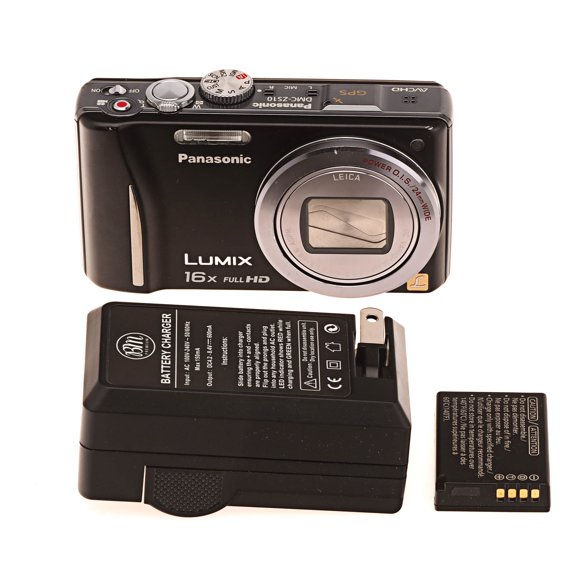 beha Chromatisch begroting Buy Panasonic Lumix DMC-ZS10 14MP 16X Zoom Compact Digital Camera Black DMC-ZS10K  - National Camera Exchange