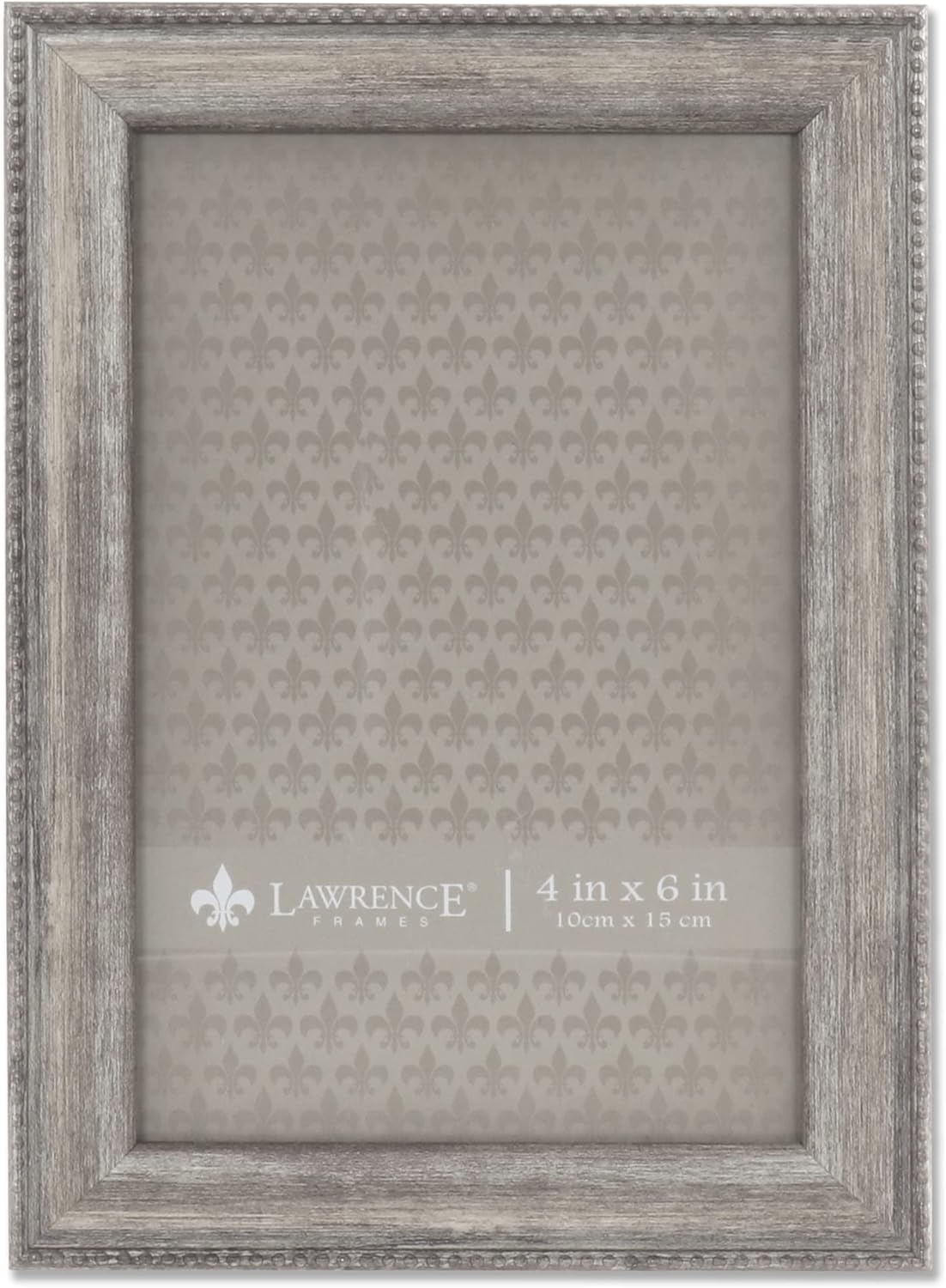 Buy Lawrence Frames 537146 4x6 Classic Silver Bead Picture Frame National  Camera Exchange