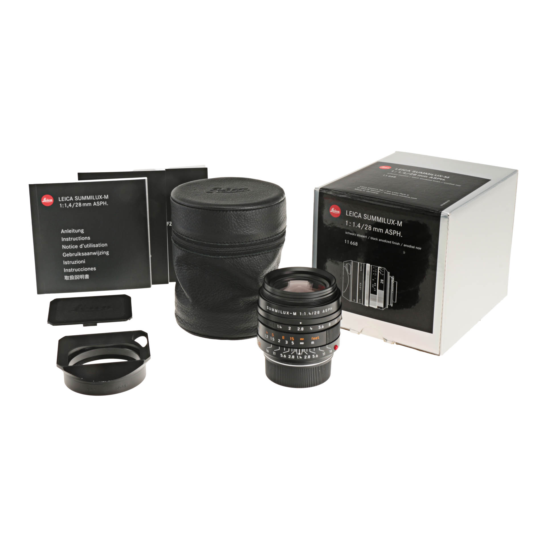 Buy Leica 28mm Summilux-M F1.4 ASPH Rangefinder Lens Black 11668 - National  Camera Exchange